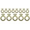 Party Central Club pack of 12 Gold Bachelorette Party Diamond Wedding Ring Streamers Decors 72"
